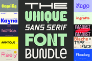 The Unique Sans Serif Font Bundle