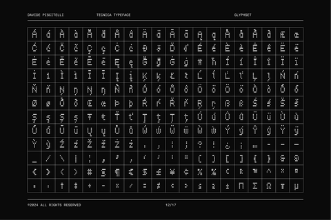 Tecnica - Free Dot Matrix Display Font - Pixel Surplus