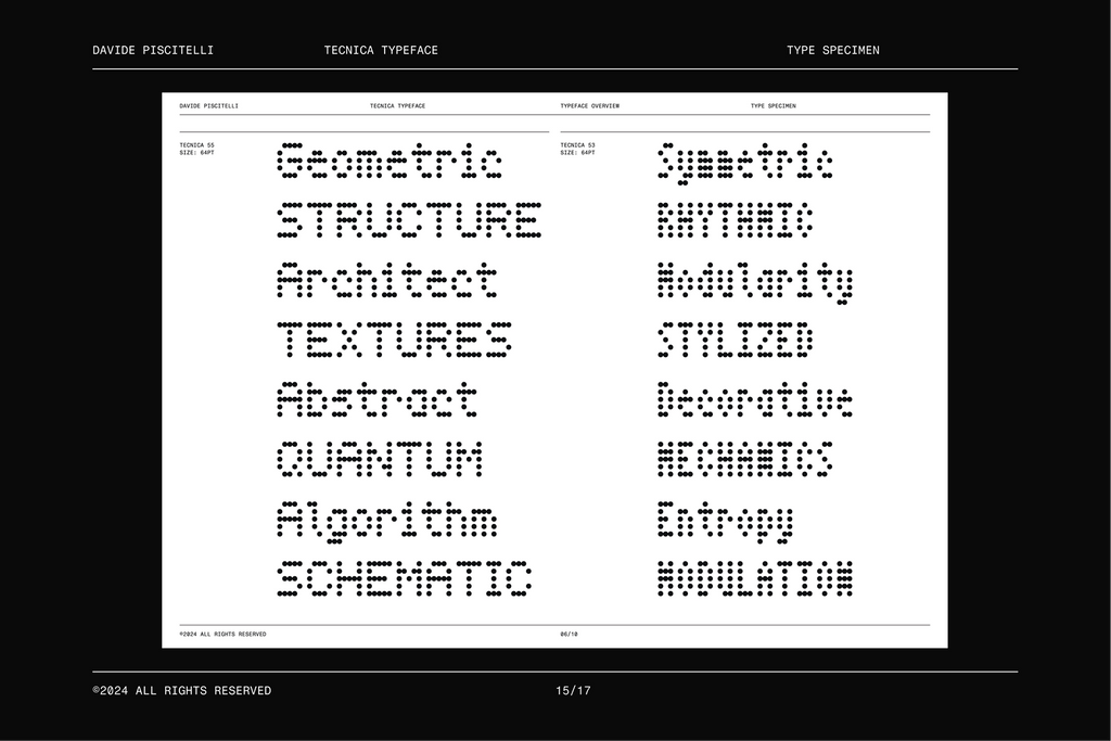 Tecnica - Free Dot Matrix Display Font - Pixel Surplus