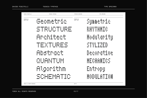 Tecnica - Free Dot Matrix Display Font - Pixel Surplus