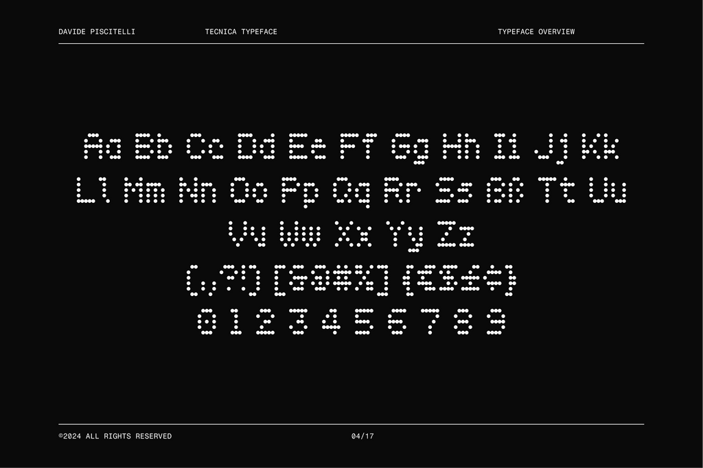 Tecnica - Free Dot Matrix Display Font - Pixel Surplus