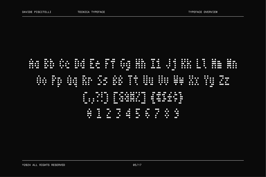 Tecnica - Free Dot Matrix Display Font - Pixel Surplus