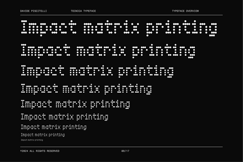 Tecnica - Free Dot Matrix Display Font - Pixel Surplus