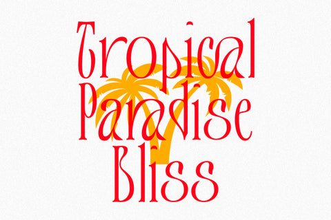 Teenage Tropics Vintage Serif Typeface
