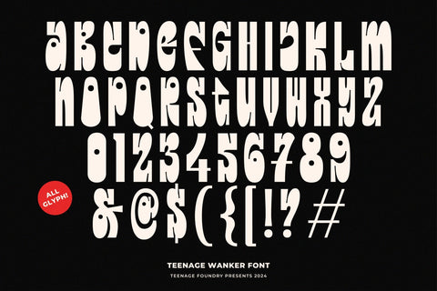 Teenage Wanker - Display Font