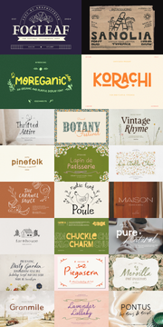 The Farmers Market Font Bundle