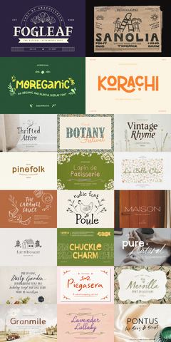 The Farmers Market Font Bundle