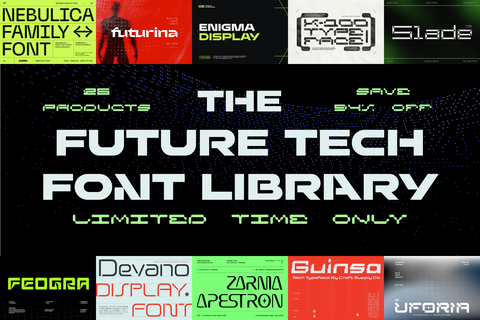 The Future Tech Font Library