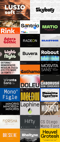 The Modern Sans Serif Type Collection