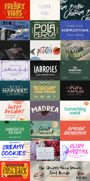 The Quirky Hand Drawn Font Bundle