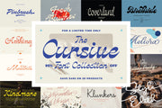 The Cursive Font Collection