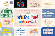 The Wild & Fun Font Bundle