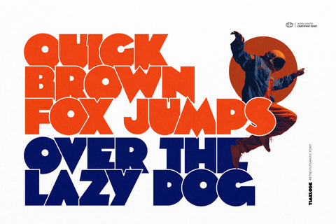 Timelock - Retro Futuristic Font