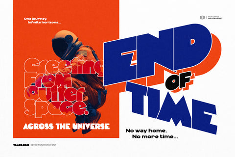 Timelock - Retro Futuristic Font