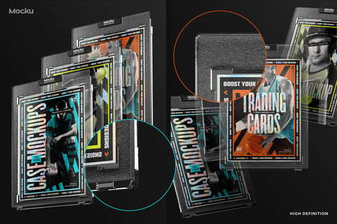 Trading Cards Mockups - Vol.01 - Pixel Surplus