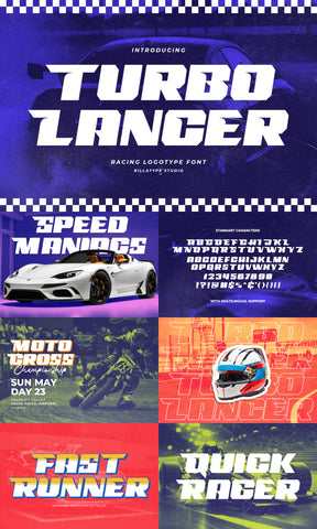 The Need For Speed Font Bundle