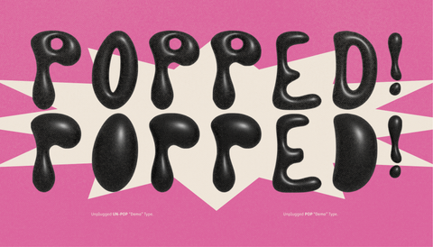 Unplugged 'Pop' - Free Display Font