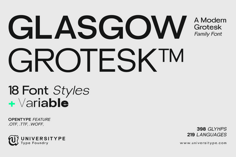 UT Glasgow Grotesk