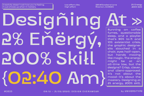 UT Goinera - A Unique Display Sans