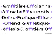UT Goinera - A Unique Display Sans