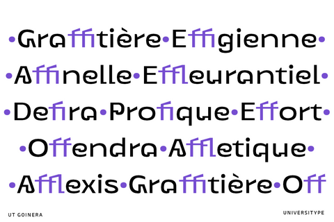 UT Goinera - A Unique Display Sans