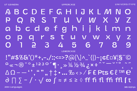 UT Goinera - A Unique Display Sans