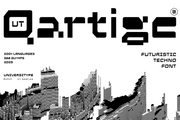 UT Qartige -A Techno-futuristic Typeface