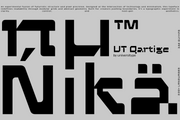 UT Qartige -A Techno-futuristic Typeface
