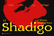 UT Shadigo - A Sharp Display Font