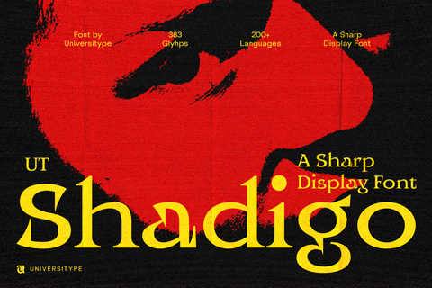 UT Shadigo - A Sharp Display Font