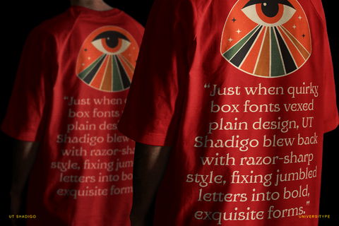 UT Shadigo - A Sharp Display Font