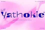 UT Yathokie - A Random-stroke Display Font