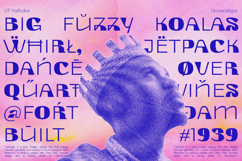 UT Yathokie - A Random-stroke Display Font