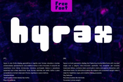 Hyrax - Free Geometric Display Font - Pixel Surplus