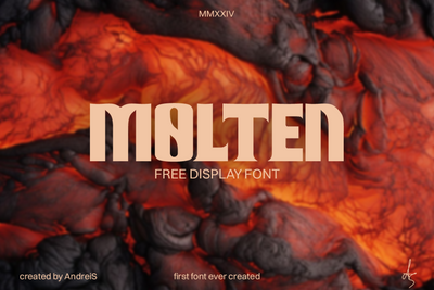 Molten Display - Free Font - Pixel Surplus