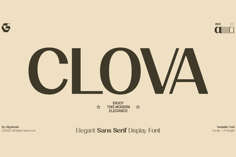 GC Clova - Elegant Sans Display