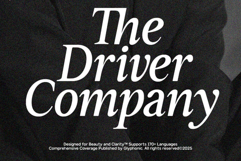 GC Driver Company - Serif Italic