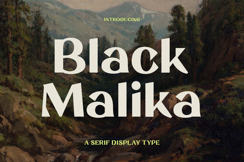 Black Malika - Serif Display Type