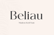 Beliau Modern Serif Fonts