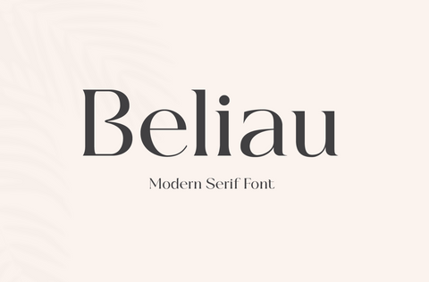 Beliau Modern Serif Fonts