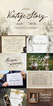 The Enchanted Wedding Font Collection