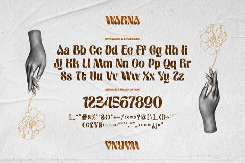 Warna - Bohemian Font - Pixel Surplus