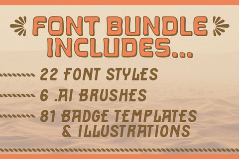 The Western Desert Font Bundle