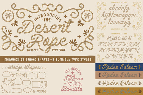 The Western Desert Font Bundle