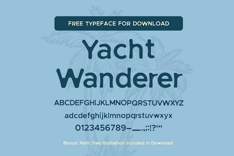 Yacht Wanderer - Free Handmade Typeface