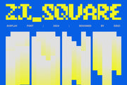 ZI_Square - Free Pixel Display Font