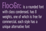 ZT Floogn - Condensed Rounded Typeface