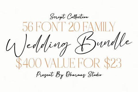 Best Wedding Font Bundle