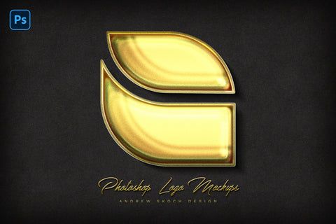 Gold Logo Photoshop Mockup