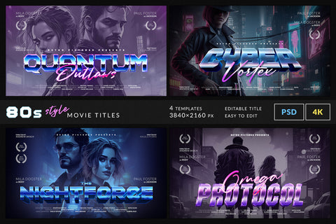 80s Style Movie Titles